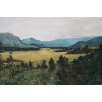 George Seidman, Large landscape, Oil on canvas