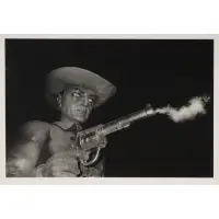 Charles Gatewood, Mardi Gras Gunslinger, Gelatin silver print