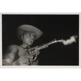 Charles Gatewood, Mardi Gras Gunslinger, Gelatin silver print