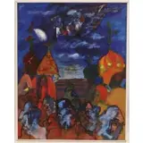 Karel Zavadil, Vzpomika Na Modravou Rus, Oil on masonite