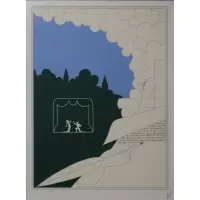 Playwright's Conference by Erté, Print, sold Jul 2023