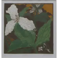 Jack Beal, Trillium, Linocut