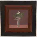 Daniel Lang, Silver Flowers, Oil on canvas