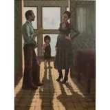 Jane Blumberg, Portrait of a pregnant couple with young daughter, Oil on canvas