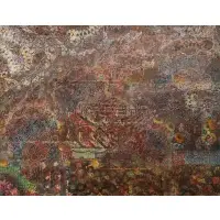 M.R. Tabatabai?, Untitled, Hand embellished screen print