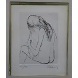 Jean Jansem, Backside of a woman, Etching