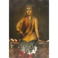 Hemendranath Mazumdar, (INDIAN,1894-1948), Oil on canvas
