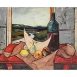 Charles Levier, Fruits et Vins, Oil on canvas