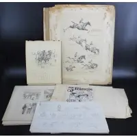 Paul Brown, 3 Rings-a Circus book by Paul Brown, Crayon on board