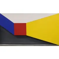 Jerry Okimoto, Untitled (Abstract), Large shaped oil on canvas