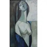 Senén Ubiña, Portrait of a Woman, Oil on canvas, 1956