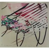 James Rosenquist, The Kabuki Blushes, Lithograph with monoprint collage on Chiri Kozo paper