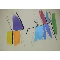 Dan Christensen, Tucanare, Large acrylic and gesso on canvas