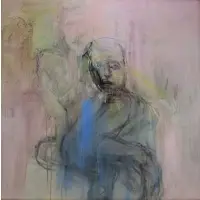 Judy Glantzman, Untitled Figure Abstract, Oil on canvas