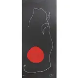 Oiseau Devant Le Soleil by Joan Miró, 1961, Lithograph in colors on black wove paper, sold Mar 2023