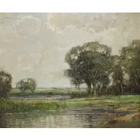 Kershaw Schofield, Landscape, Oil on canvas