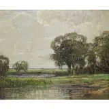 Kershaw Schofield, Landscape, Oil on canvas