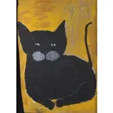 Earl Swanigan, Cat, Acrylic on plywood