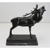 Anton Puchegger, Untitled, Bronze sculpture of an Elk