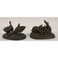 Pierre Jules, MENE (FRANCE, 1810-1879), 2 Signed bronze sculptures