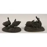 Pierre Jules, MENE (FRANCE, 1810-1879), 2 Signed bronze sculptures