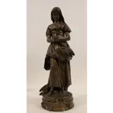 Emile Edmond Jean Peynot, Langelus, Bronze sculpture