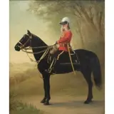 J. L. Findlay, British Military Officer on Horse