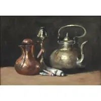 Ernest Ludvig Ipsen, E.L. Ipsen 92 (incised, lower left), Oil on canvas