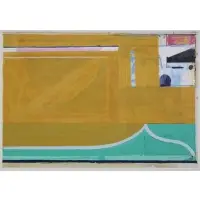 Richard Diebenkorn, Ochre, Woodcut in colors, on Mitsumata paper