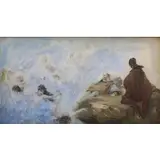 Luis Ricardo Falero, La Reve de Falero, Chromolithograph with qouache / watercolor on paper
