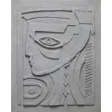 Anthony Quinn, Lady of Crete, Vellum relief sculpture
