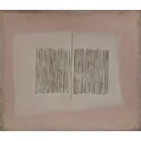 Between Two Parenthesis III by Adja Yunkers, Large oil and rope collage on canvas, sold Feb 2023
