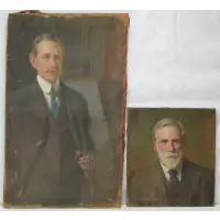 Wilton Robert Lockwood, Pair of Portraits of Gentleman, Oil on canvas