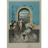 Gateway to the New World by Salvador Dalí, Lithograph in colors on Arches paper, 1979, sold Jan 2023