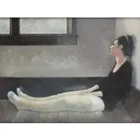 David Kreitzer, Ballerina at Rest, Oil on canvas