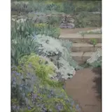 Anna Lillian Winegar, Floral Pathway, Oil on canvas