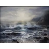 Raymond Page, Seascape, Oil on canvas