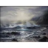 Raymond Page, Seascape, Oil on canvas