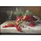 Joseph Kostka, Gooseberries, Oil on canvas