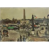 Molli Chwat, Parisienne Scene, Oil on board