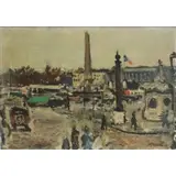 Molli Chwat, Parisienne Scene, Oil on board