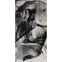 Mark Wiener, Abstract composition, Oil on board