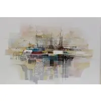 Ciudad Cosmico by Enrique Sanchez, Acrylic on canvas, sold Mar 2023