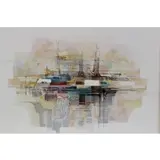Enrique Sanchez, Ciudad Cosmico, Acrylic on canvas