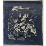 Sadao Watanabe, The Flight Into Egypt, Stencil print