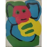 Karel Appel, Bear, Lithograph