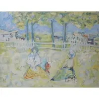 René Sinicki, Park scene, Print