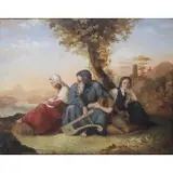 A. Villon, Die Verbanter, OIL ON TIN