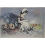 Jean Jansem, Mother and child, Print