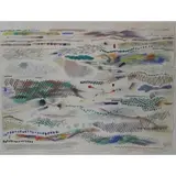 David Sharpe, Greenwood Lake, Watercolor and graphite on paper